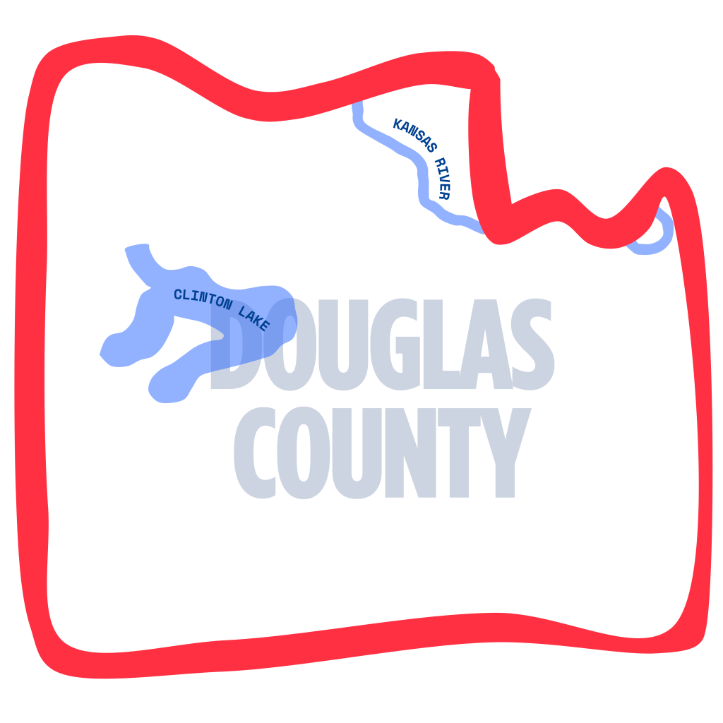 Graphic depicting Douglas County, Kansas
